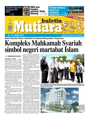cover image of Buletin Mutiara 16-31 Jan 2013